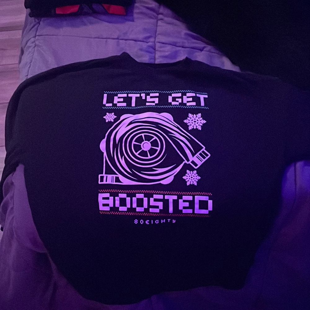 Let’s get boosted Christmas turbo sweater